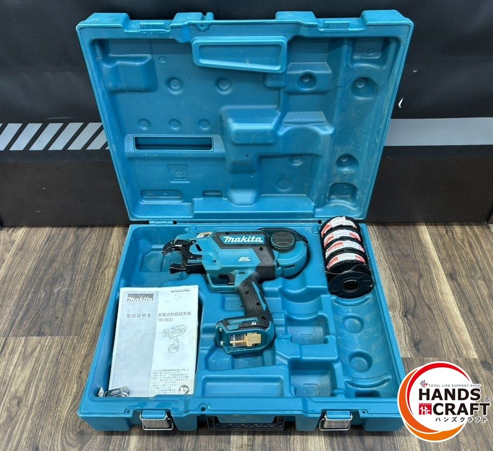 ♭ 品 マキタ makita 充電式鉄筋結束機 14.4 V 18 ワイヤーリール付き 熊