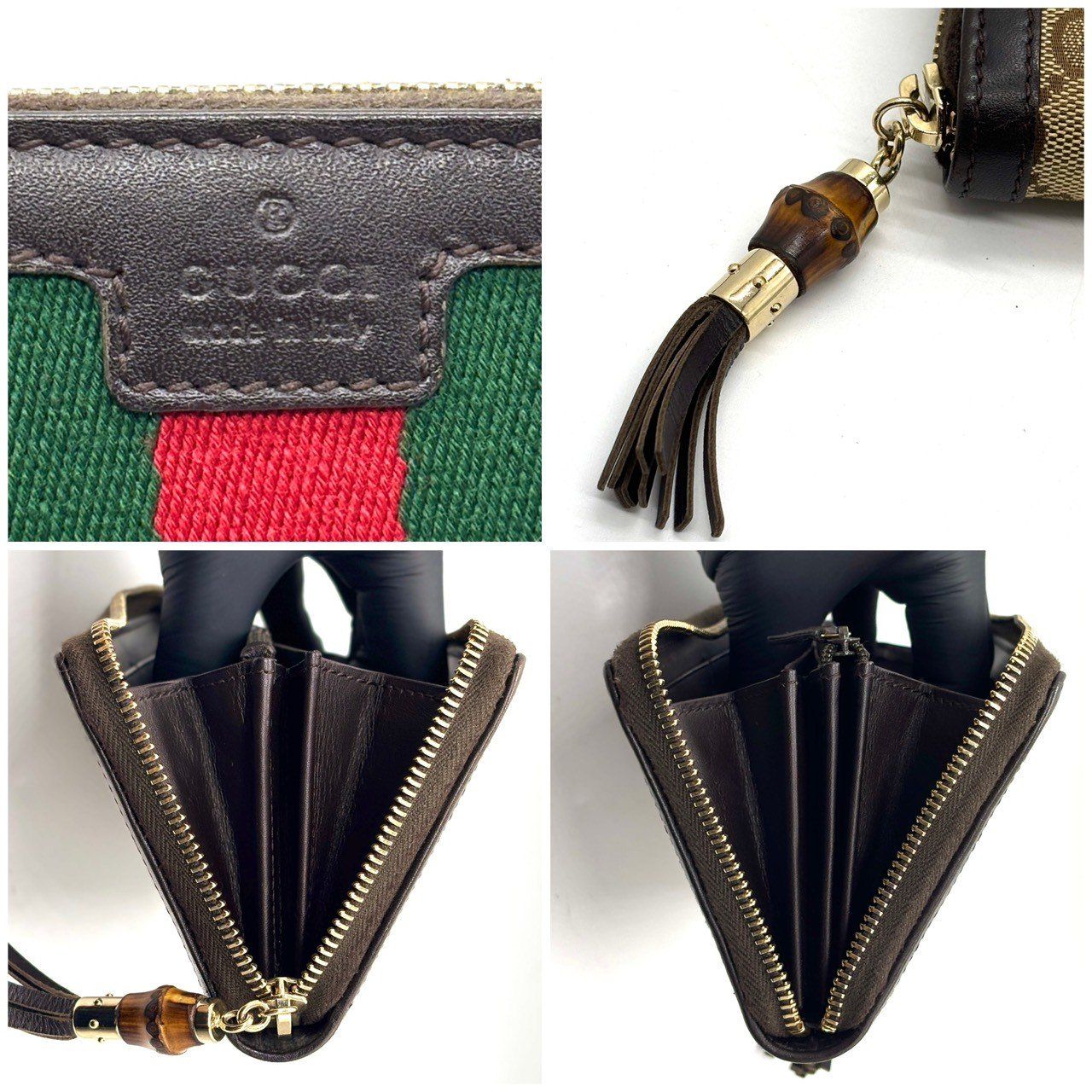 象徴美を手元に宿す】 GUCCI グッチ 長財布 ラウンドジップ シェリー