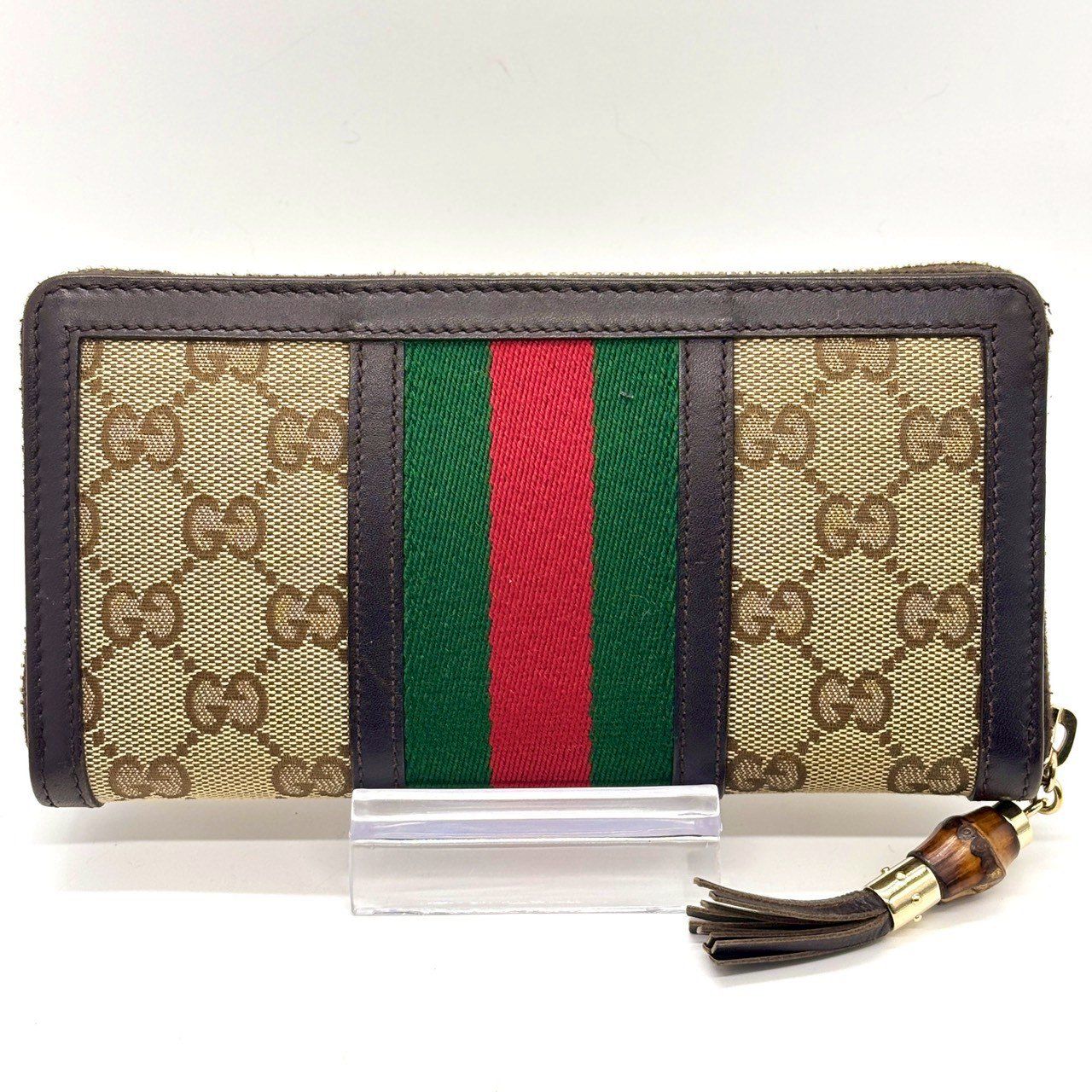象徴美を手元に宿す】 GUCCI グッチ 長財布 ラウンドジップ シェリー