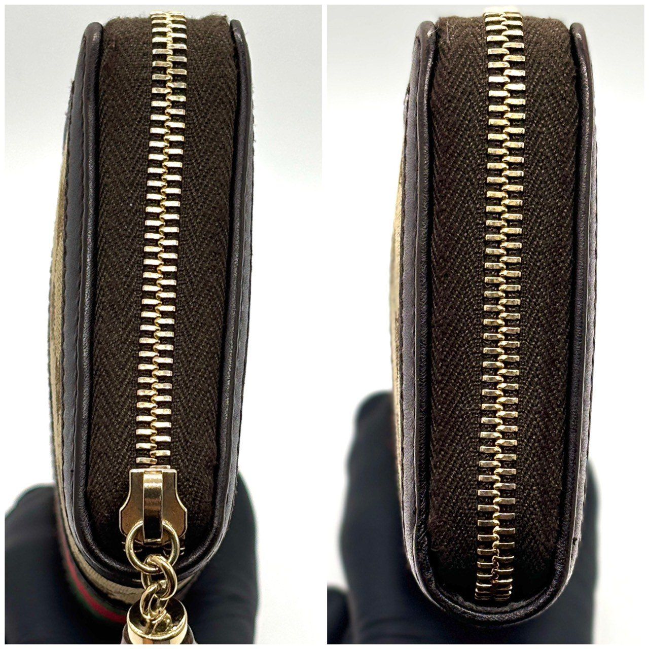 象徴美を手元に宿す】 GUCCI グッチ 長財布 ラウンドジップ シェリー