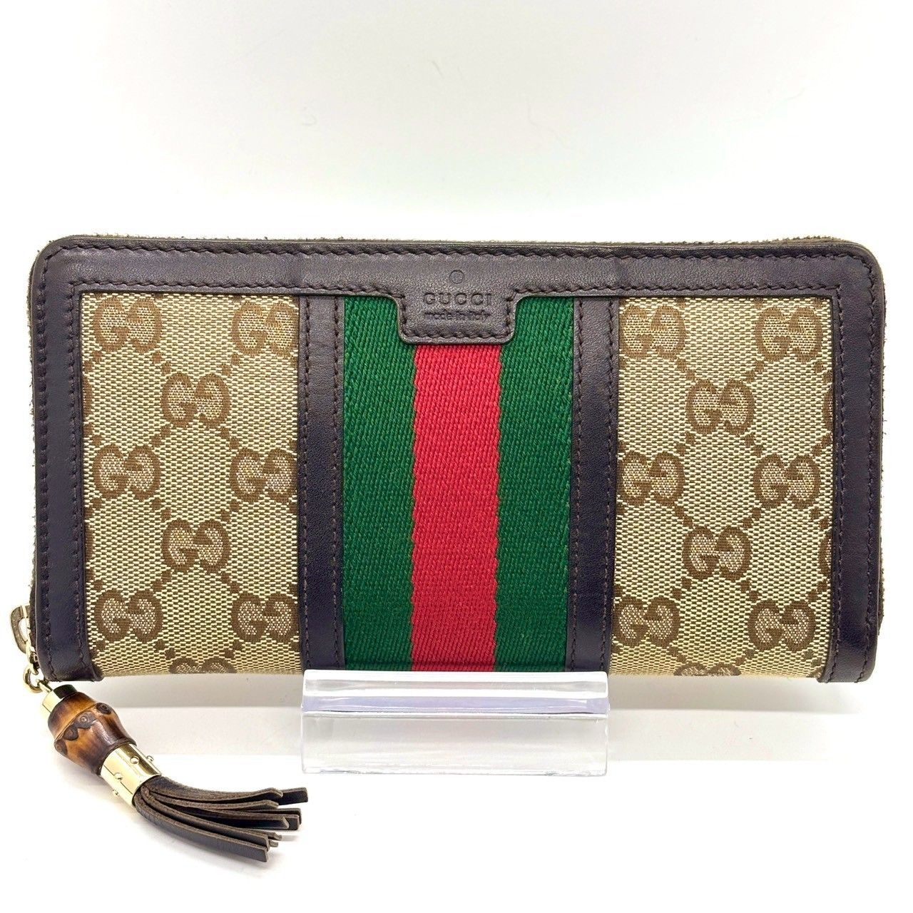 象徴美を手元に宿す】 GUCCI グッチ 長財布 ラウンドジップ シェリー