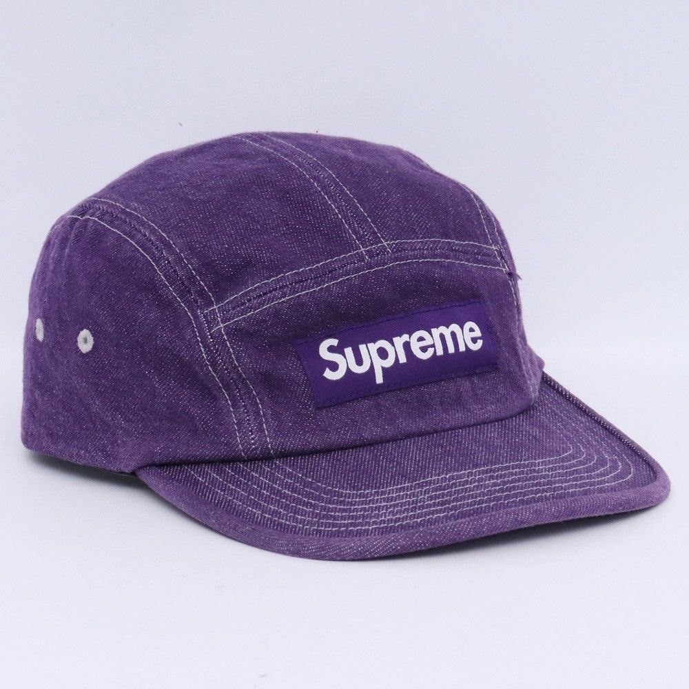 SUPREME Denim Camp Cap パープル - メルカリ