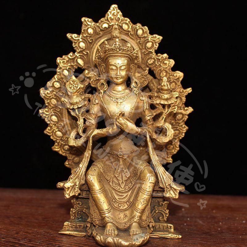 新年ギフト未来仏 蔵式弥勒仏 置物CZW1207P693