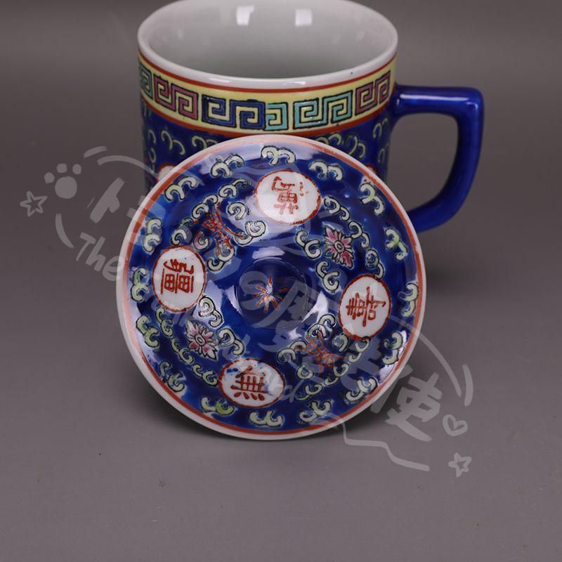 新年ギフト万寿無疆蓋碗三才湯飲み 景徳鎮 陶磁器 小売業者 工芸品