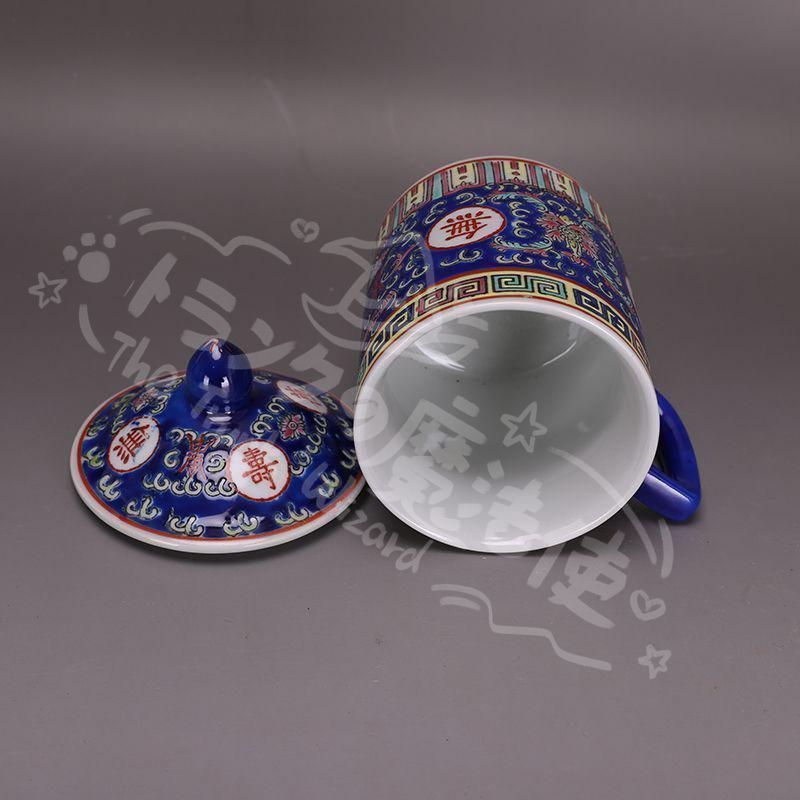 新年ギフト万寿無疆蓋碗三才湯飲み 景徳鎮 陶磁器 小売業者 工芸品