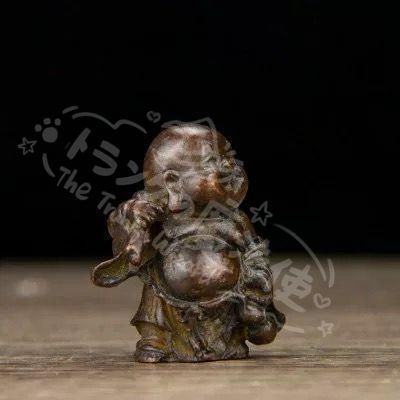  新年ギフト銅細工 弥勒大腹仏 開運 風水 招財 置物 工芸品 仏像 仏壇 仏具