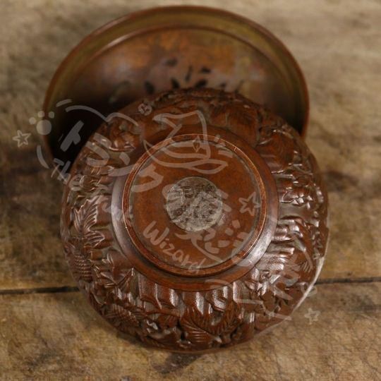 新年ギフト銅細工 透かし彫りの香炉 香道具 装飾品 工芸品 美術品 置物