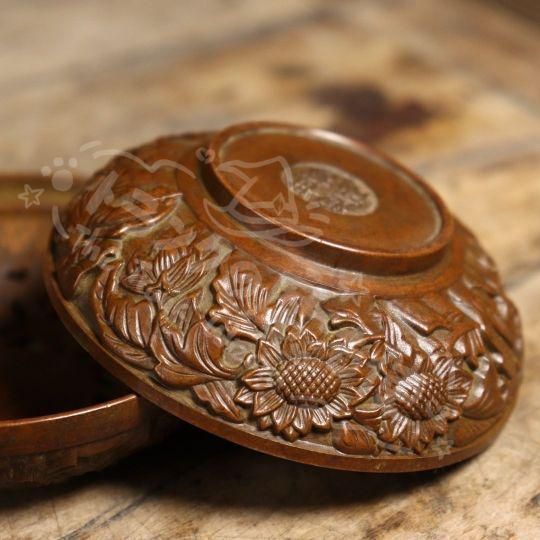 新年ギフト銅細工 透かし彫りの香炉 香道具 装飾品 工芸品 美術品 置物