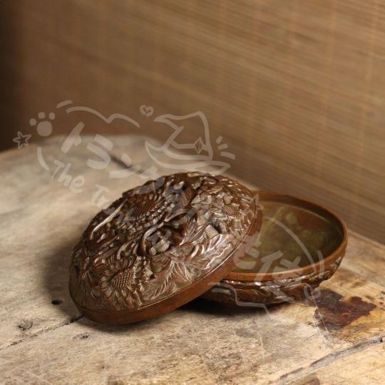 新年ギフト銅細工 透かし彫りの香炉 香道具 装飾品 工芸品 美術品 置物