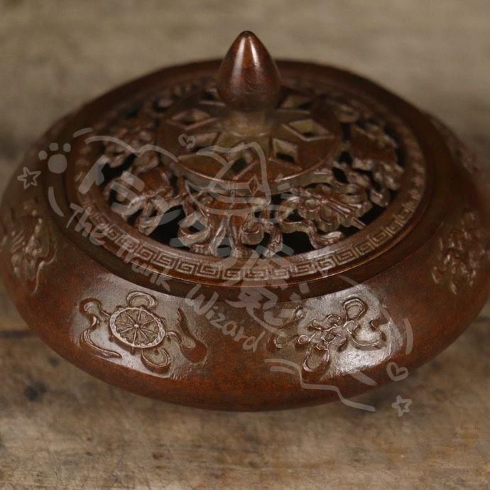 良い 新年ギフト銅細工 吉祥八宝薫香炉 香道具 装飾品 工芸品 美術品