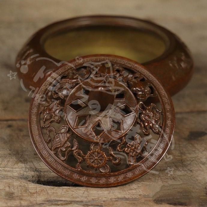 新年ギフト銅細工 吉祥八宝薫香炉 香道具 装飾品 工芸品 美術品 置物