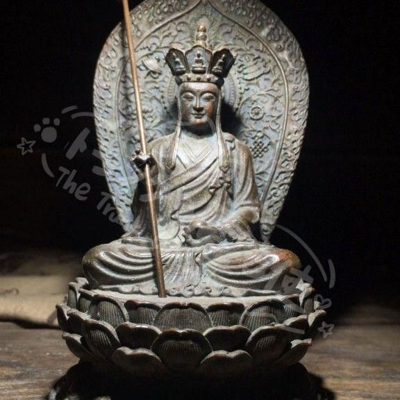 新年ギフト九華山地蔵王仏像 銅製 装飾品 工芸品 美術品 置物