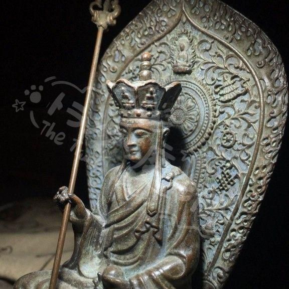 新年ギフト九華山地蔵王仏像 銅製 装飾品 工芸品 美術品 置物