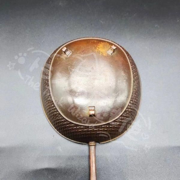 新年ギフト金竹蘿扇蓋香炉 茶道具 香道具 銅製 工芸品 美術品 置物