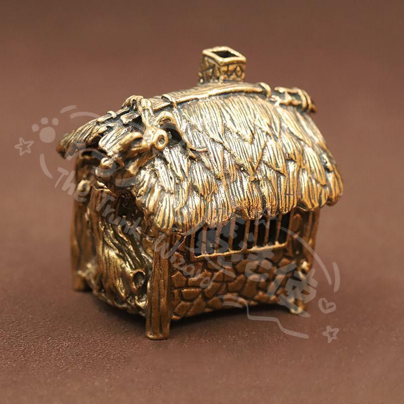 新年ギフト香炉 茅屋香炉 香挿 茶道具 香道具 工芸品 銅製品 置物