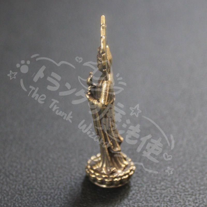 新年ギフト銅細工 聖観音菩薩像 装飾品 工芸品 美術品 置物CZW1207P857