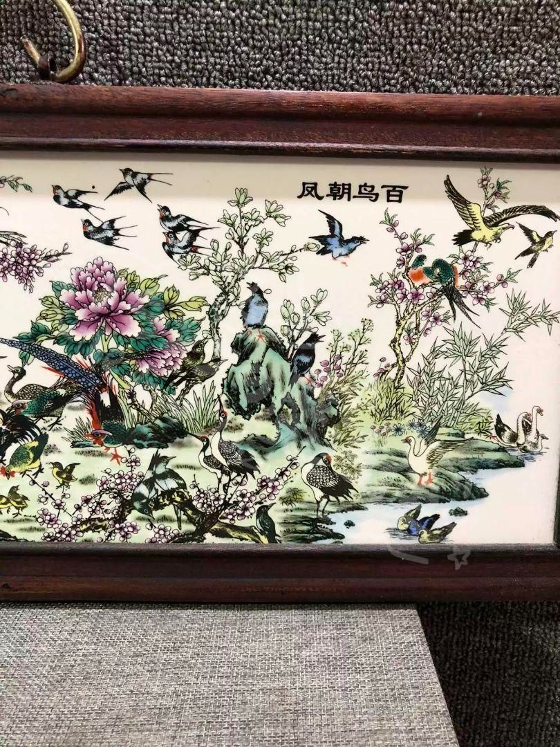 美術品・アンティーク・コレクション 新年ギフト百鳥朝鳳 パステル花鳥