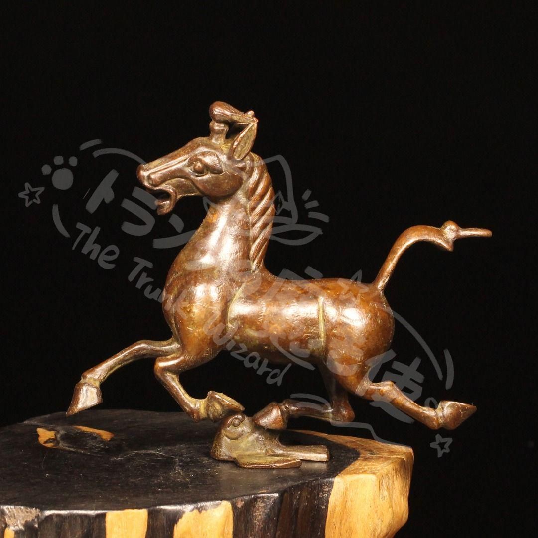 新年ギフト銅 細工 馬踏飛燕 工芸品 美術品 置物CZW1207P502 - メルカリ