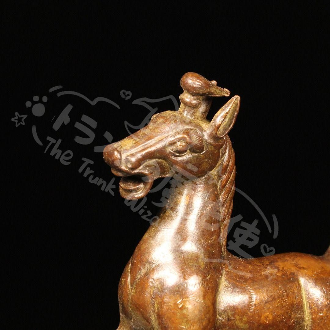 新年ギフト銅 細工 馬踏飛燕 工芸品 美術品 置物CZW1207P502 - メルカリ