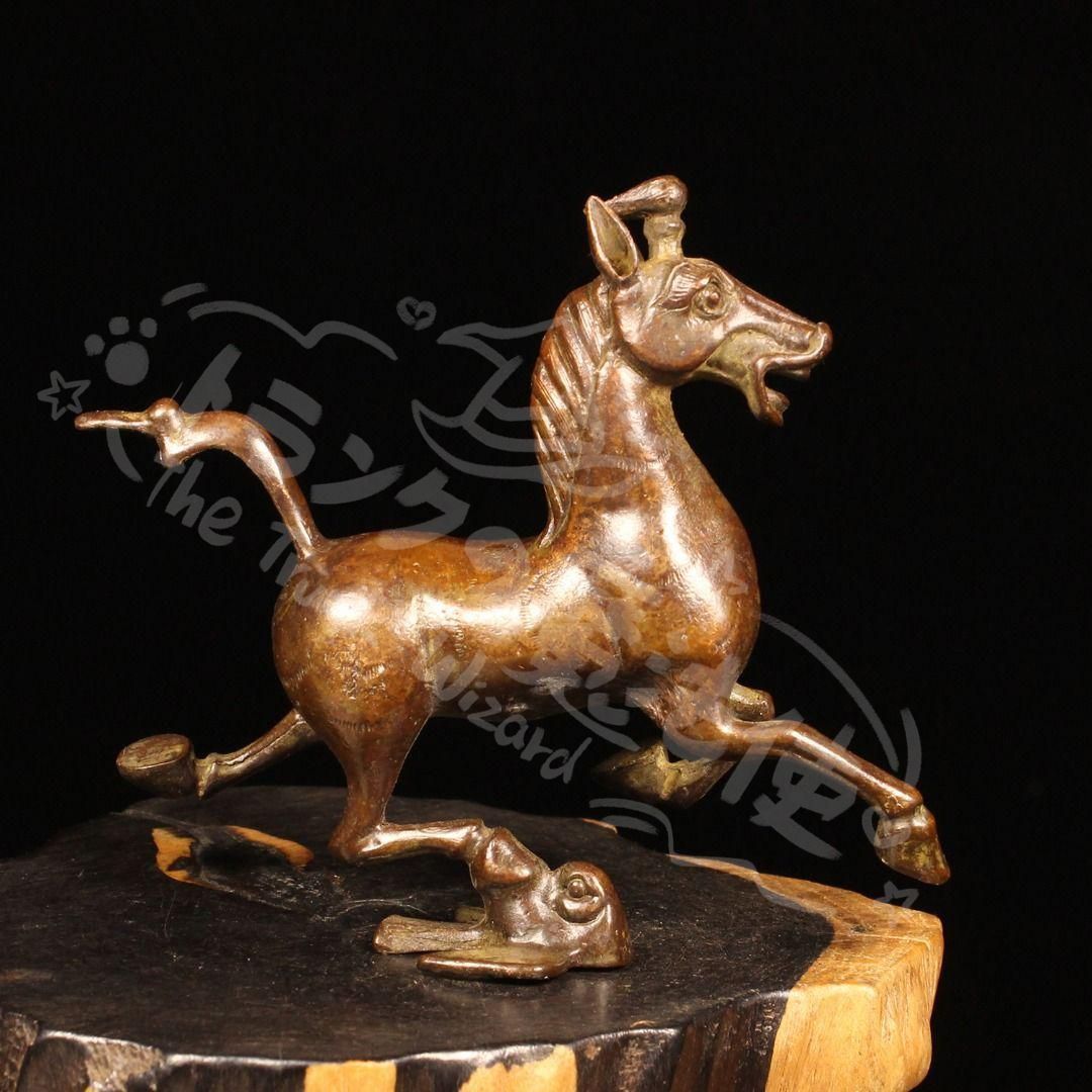 新年ギフト銅 細工 馬踏飛燕 工芸品 美術品 置物CZW1207P502 - メルカリ