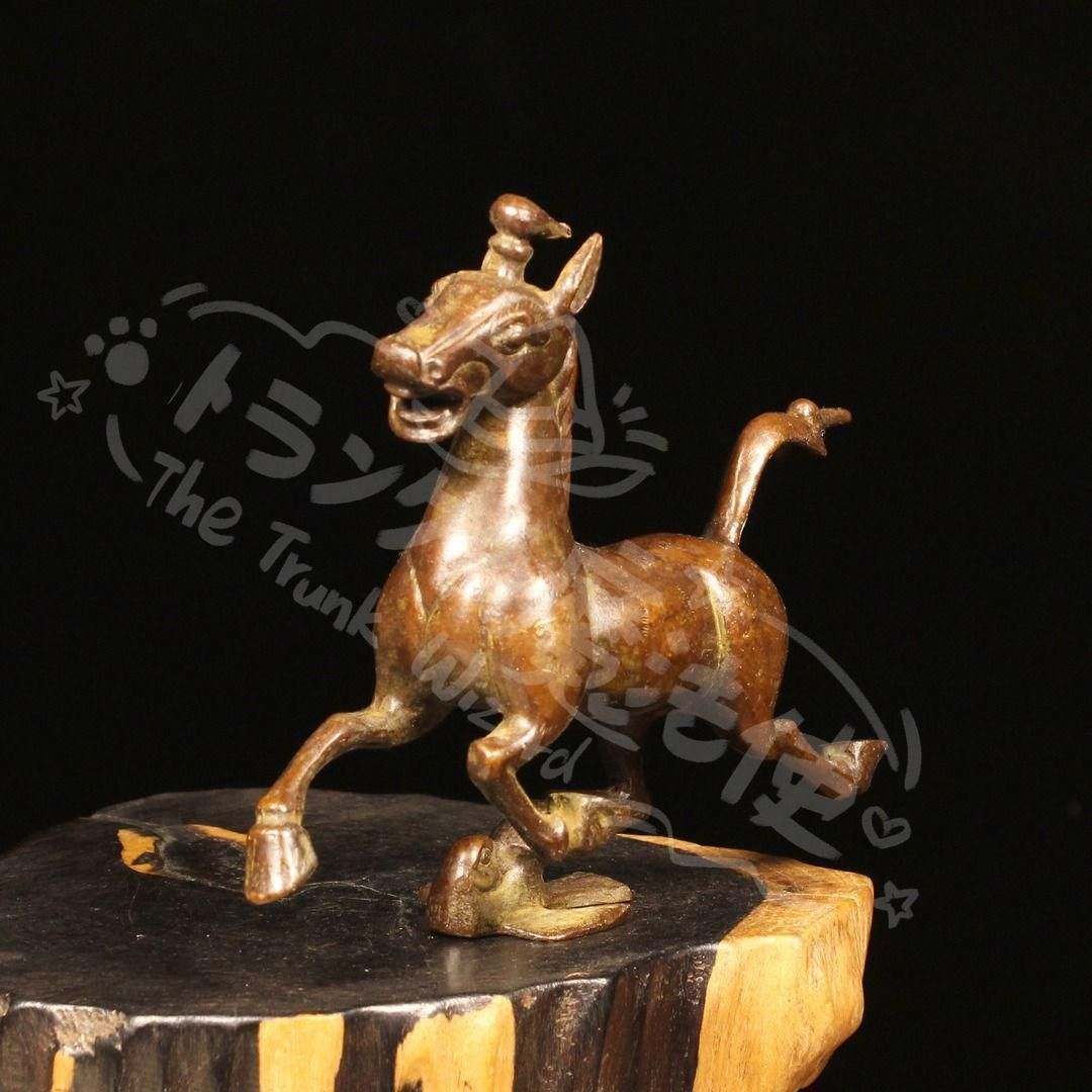 新年ギフト銅 細工 馬踏飛燕 工芸品 美術品 置物CZW1207P502 - メルカリ