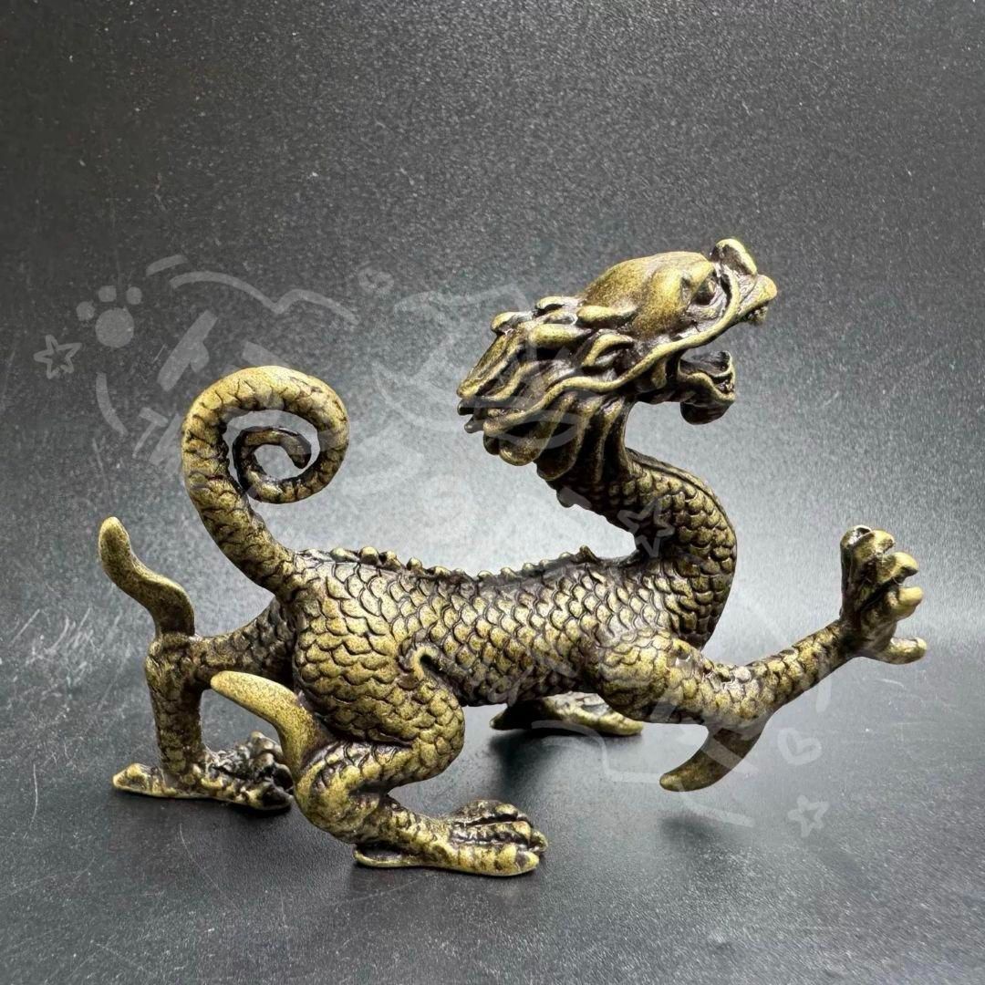 新年ギフト銅 細工 龍 置物 縁起 開運 金運 装飾品