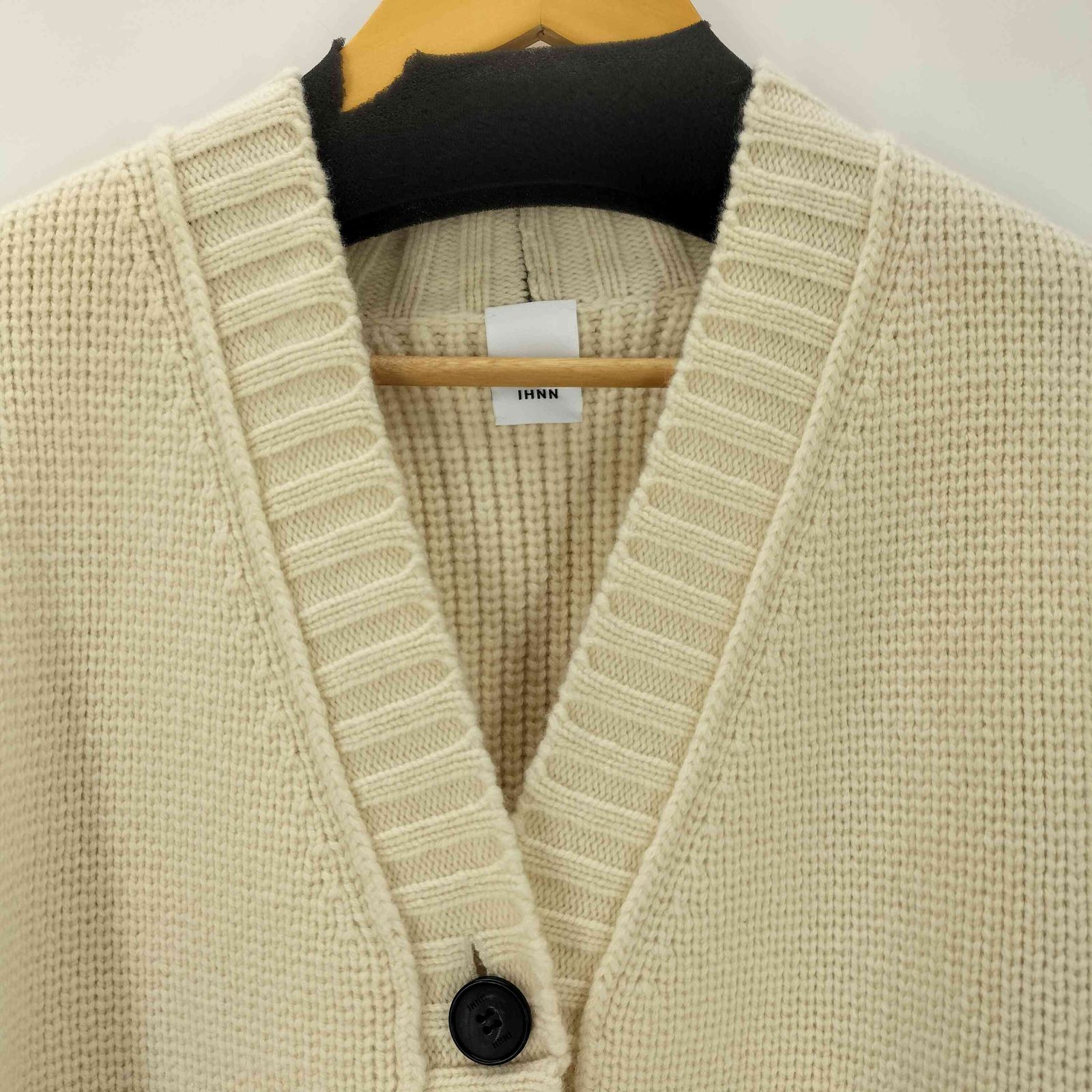 イン IHNN カラーステッチローゲージカーディガンカーディガン