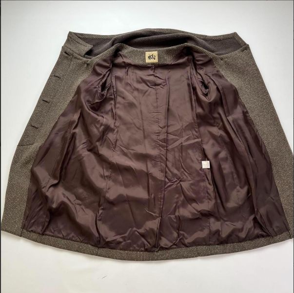 芽風】 センソユニコ ロングコート ウール ハイネック ブラウン - メルカリ