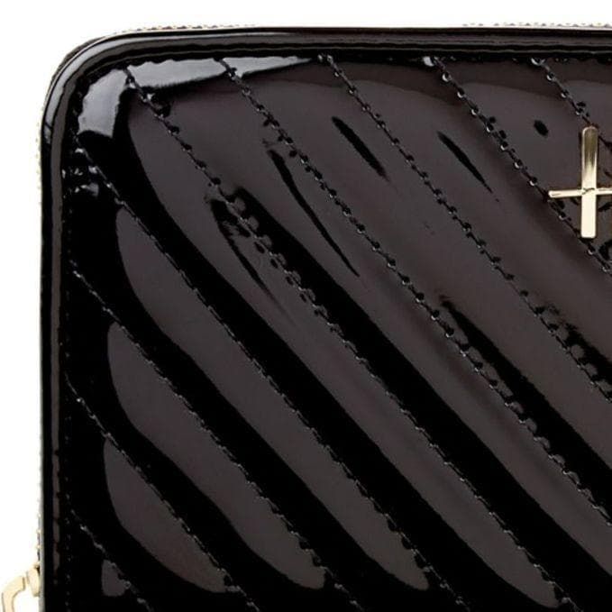 ◇ハロッズ◇新品 美品 エナメル 長財布 Christie Chevron 黒 - メルカリ