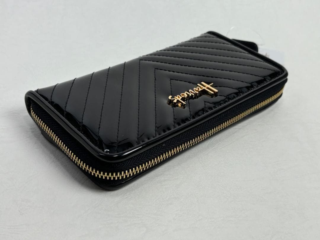 ◇ハロッズ◇新品 美品 エナメル 長財布 Christie Chevron 黒 - メルカリ