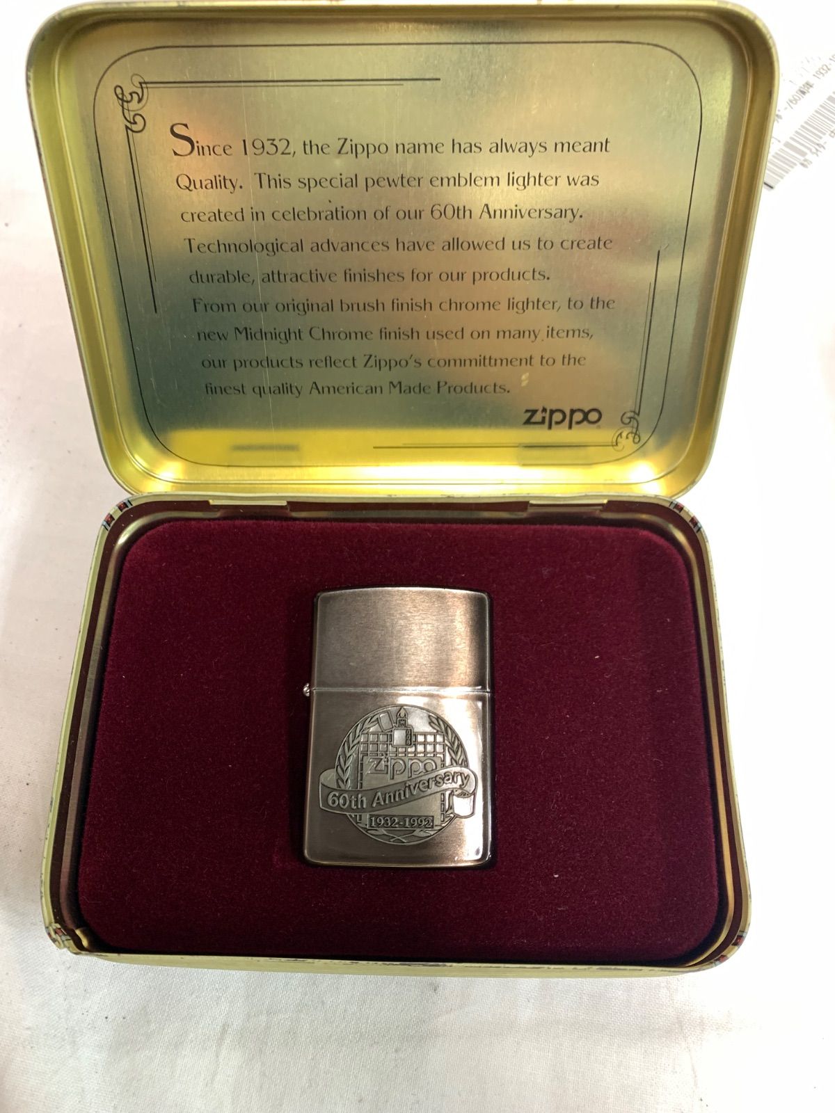 Zippo ジッポー 60 th Anniversary