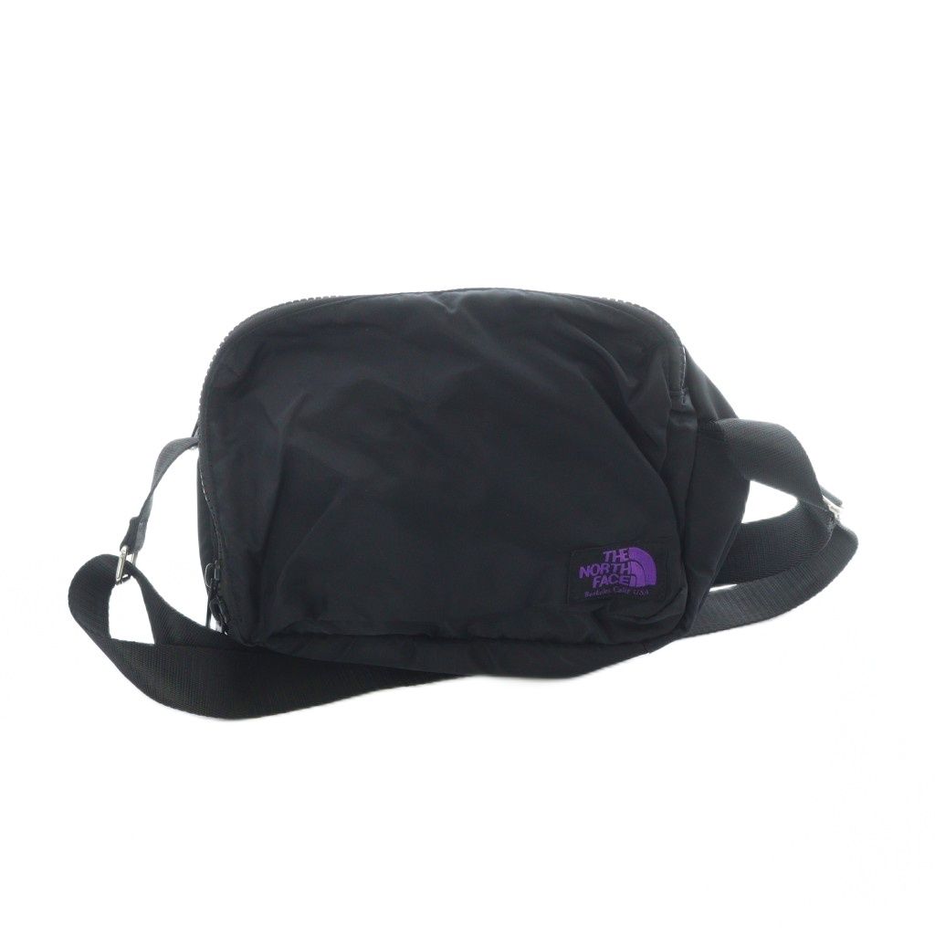 ノースフェイス パープルレーベル THE NORTH FACE PURPLE LABEL NN7765N LIMONTA Nylon Shoulder Bag ショルダーバッグ 斜めがけ ロゴ ナイロン 黒 ブラック ■GY18 /MQ