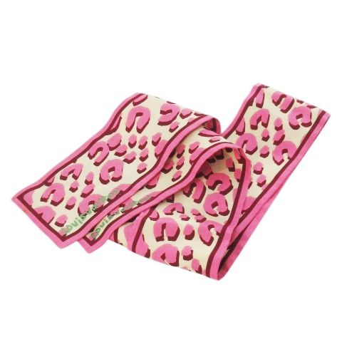 ルイヴィトン LOUIS VUITTON バンドー リボンスカーフ シルク 節約 絹