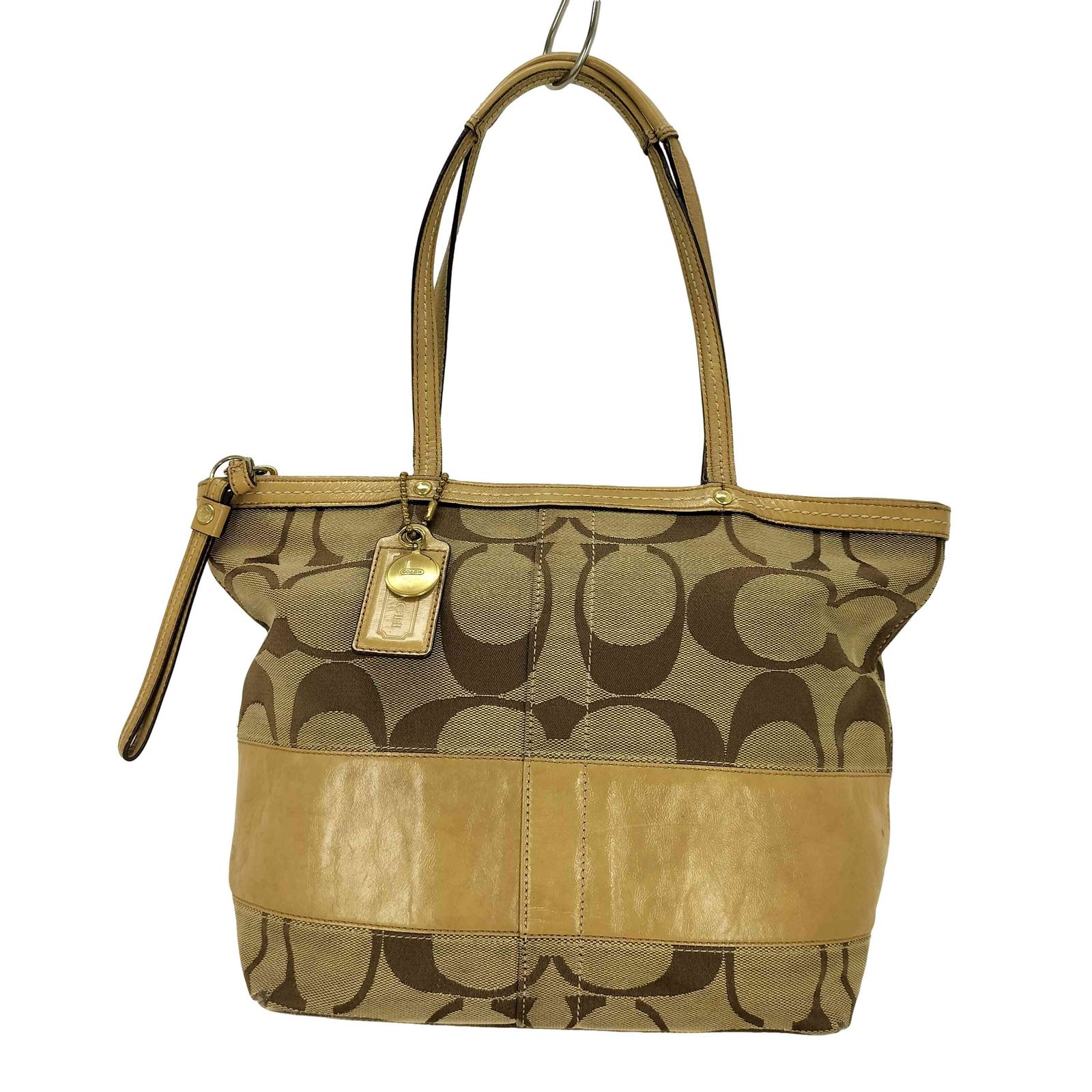 コーチ COACH シグネチャー モノグラム総柄ハンドバッグ レディース 