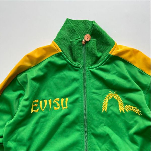 エヴィス】YAMANE EVISU トラックジャケット 刺繍 グリーン C309
