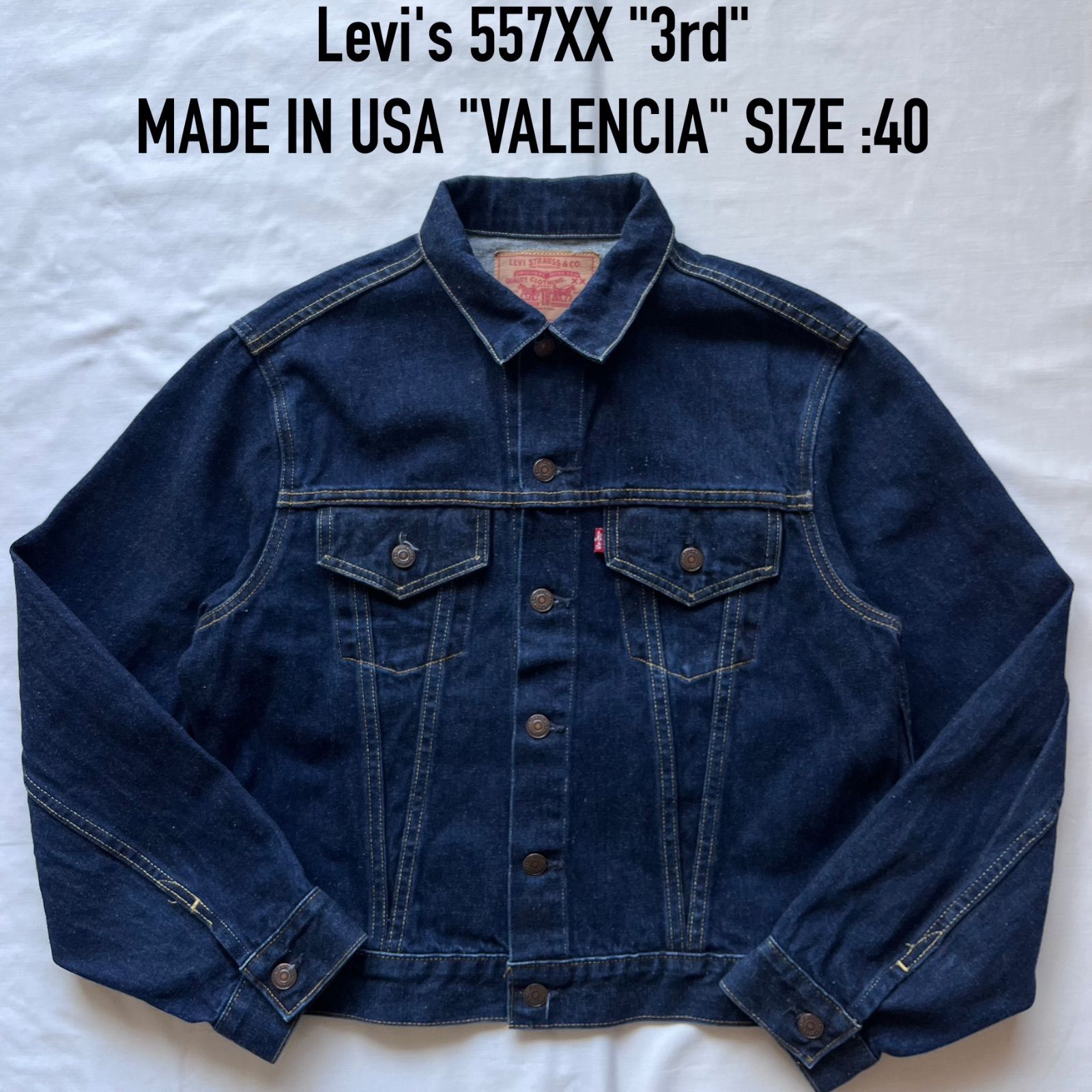 levi's リーバイス levis 557xx デニムジャケット gジャン バレンシア