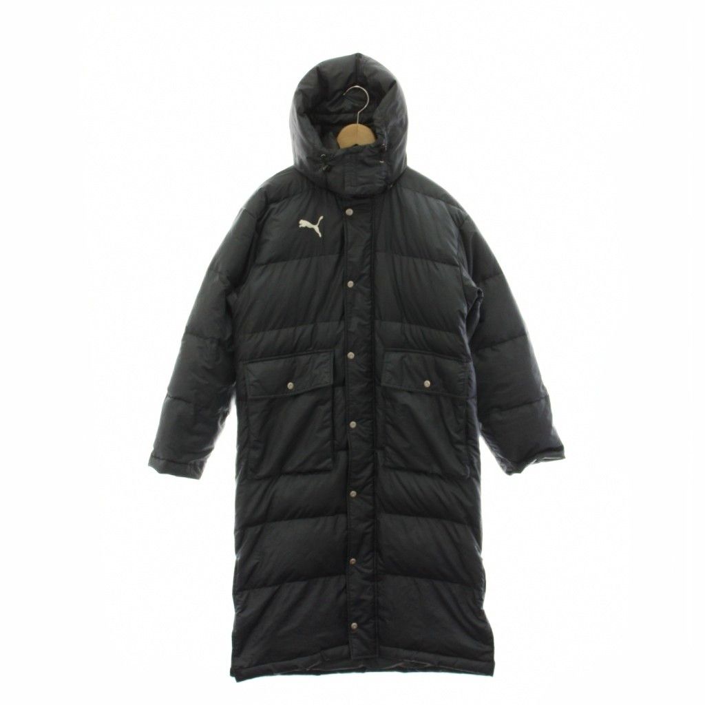 プーマ PUMA ロングダウンコート ベンチコート S～M グレー 灰色