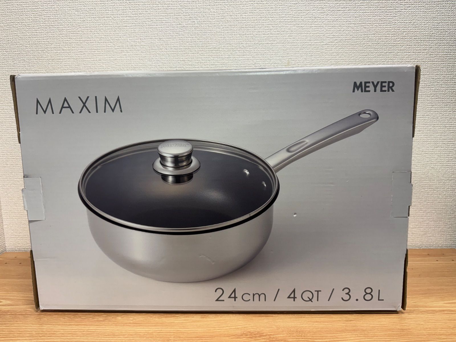 MEYER マイヤー マキシム エスエス 蓋付ディープパン 24cm - メルカリ