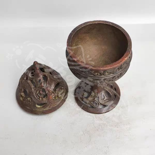 新年ギフト銅 細工 博山炉 禅意香炉 茶室香炉 装飾品 工芸品 置物