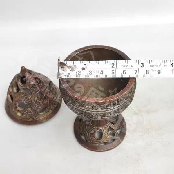  新年ギフト銅 細工 博山炉 禅意香炉 茶室香炉 装飾品 工芸品 置物 仏事用香炉 仏壇 仏具
