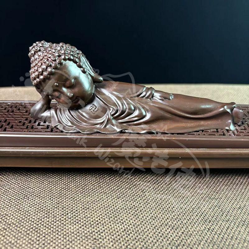 新年ギフト銅 細工 銅香炉 臥仏線香薫香炉 置物