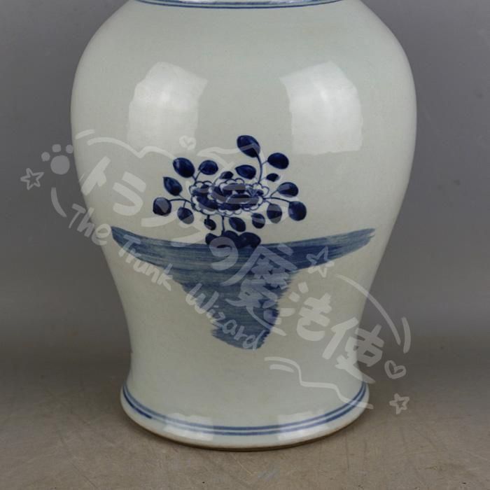 清康煕青花竜着牡丹紋将軍缶 景徳鎮 陶磁器 装飾品 現代工芸品 美術品 置物 新年ギフト清康煕青花竜着牡丹紋将軍缶 景徳鎮 陶磁器 装飾品 現代工芸