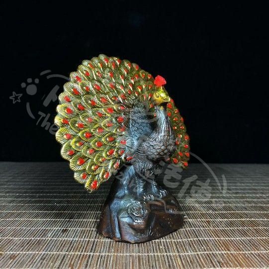 新年ギフトクジャク 置物 装飾品 現代工芸品美術品CZW1207P709 - メルカリ