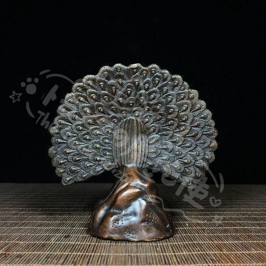 新年ギフトクジャク 置物 装飾品 現代工芸品美術品CZW1207P709 - メルカリ