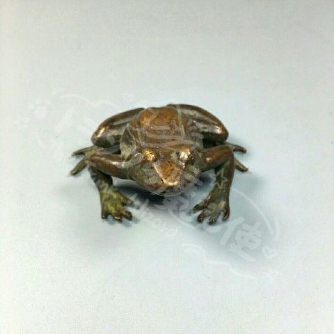 新年ギフト銅細工カエルの置物 茶寵 美術品 工芸品 置物CZW1207P927