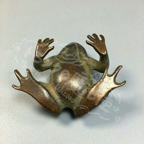 新年ギフト銅細工カエルの置物 茶寵 美術品 工芸品 置物CZW1207P927