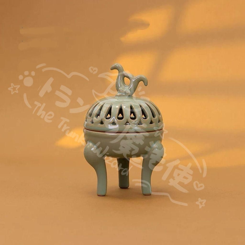 新年ギフト香炉 陶磁 三足檀盤香炉 沈香 茶道 置物CZW1207P243 - メルカリ