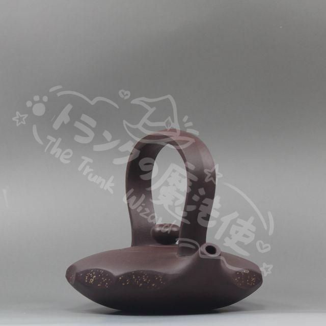 新年ギフト中国宜興紫砂壷 海の恋提梁壺 急須 現代工芸品 美術品 置物