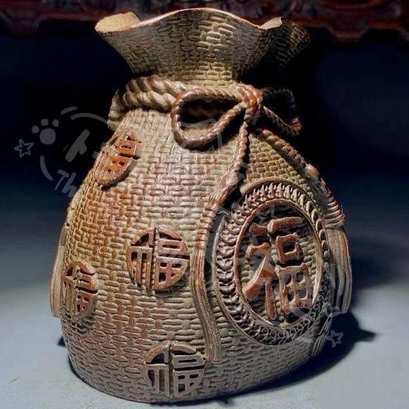 新年ギフトお金が袋 鎮宅辟邪 開運風水 招財 置物 工芸品 装飾