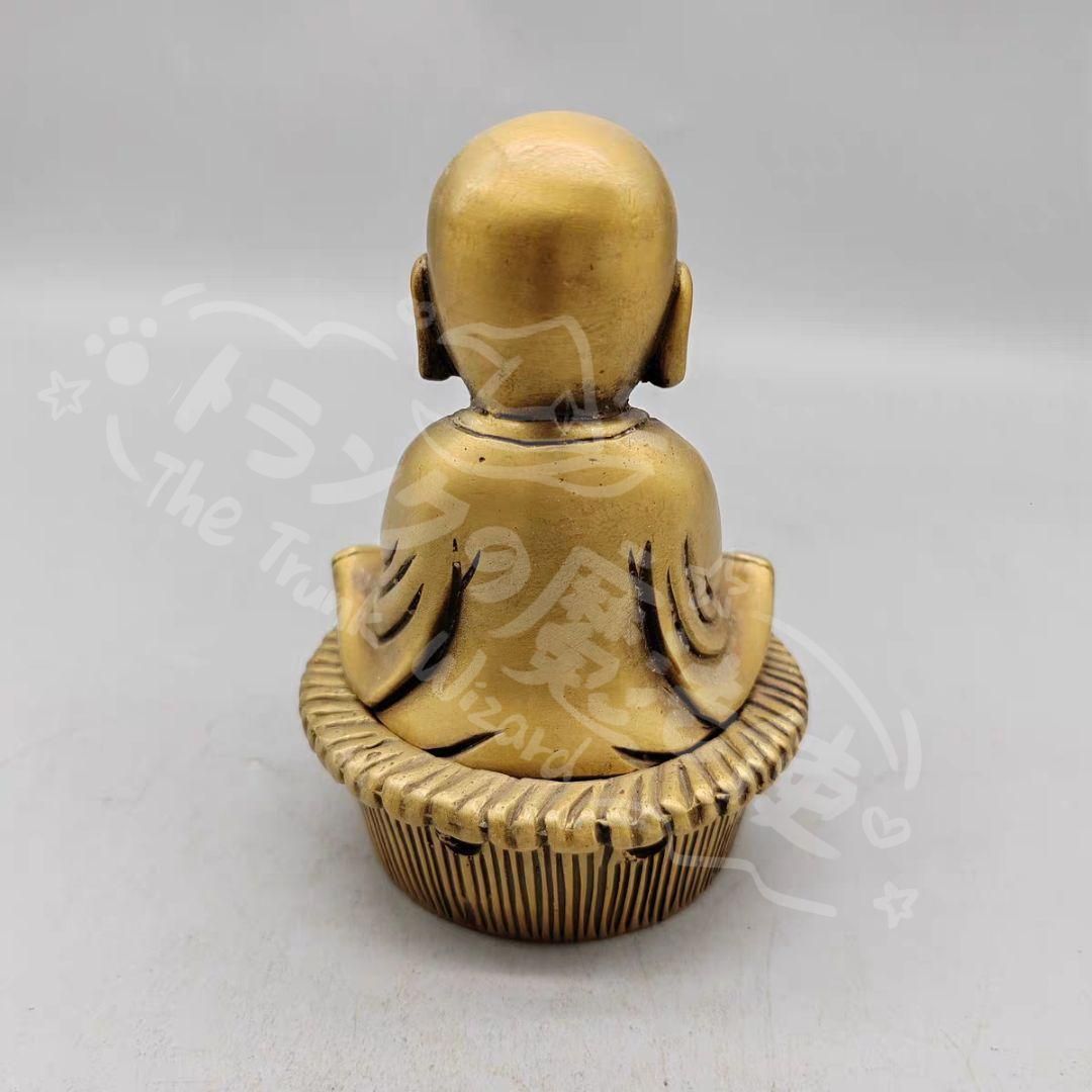 小坊主が香炉 茶道具 香道具 工芸品 美術品 置物 新年ギフト銅 細工 お坊さん 香炉 茶道具 工芸品 美術品 置物